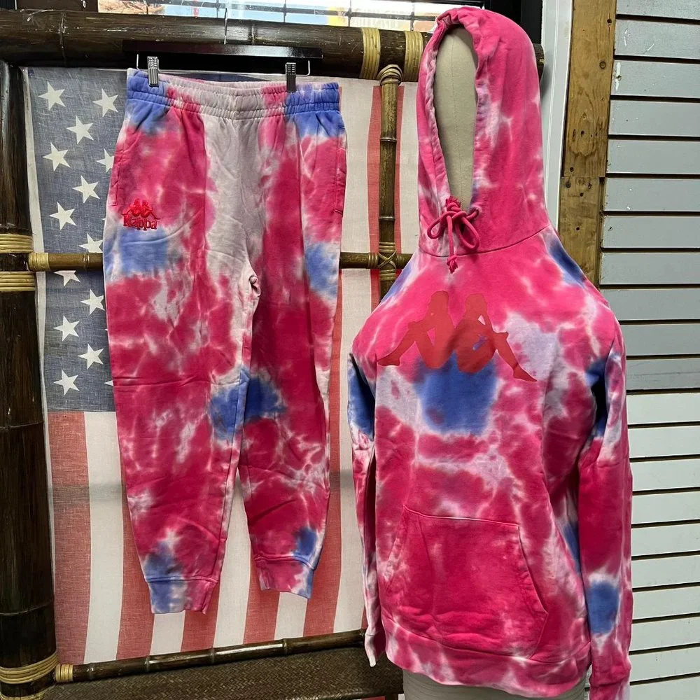 NWT Kappa tye die 2 pc Trouser & Hoodie